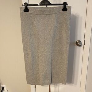 Skin Light Gray Pencil Skirt